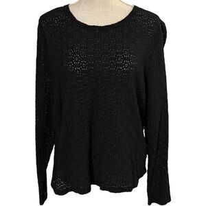 Old Navy Semi Sheer Black Top, Size 2X